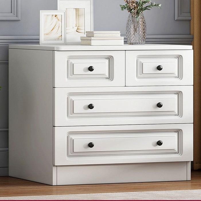 15 " D White Storage Chest Modern Bedroom Storage Chest Dresser with Drawers