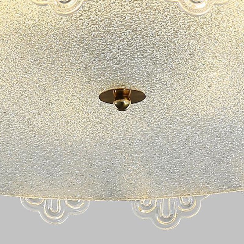 Nordic Style Glass Shade Ceiling Light Household Flush Mount for Bedroom