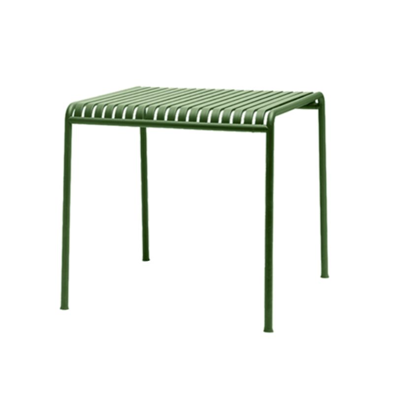 Metal Green Contemporary Coffee Table Water Resistant Patio Table