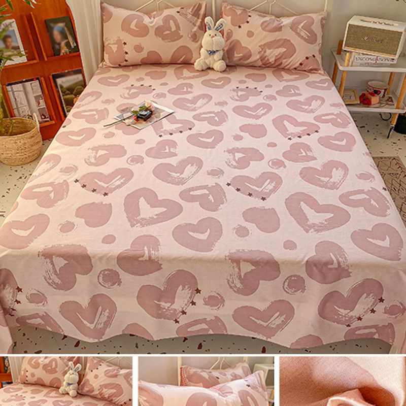 Fade Resistant Sheets Cotton Printed Breathable Soft Sheet Set