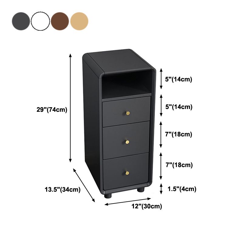 29" H Drawer Storage Nightstand Modern Solid Wood Legs Included Night Table