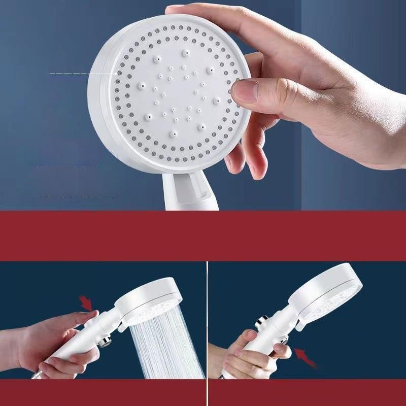 Contemporary Shower Head Combo Handheld Shower Head Plastic Wall-Mount Shower Combo