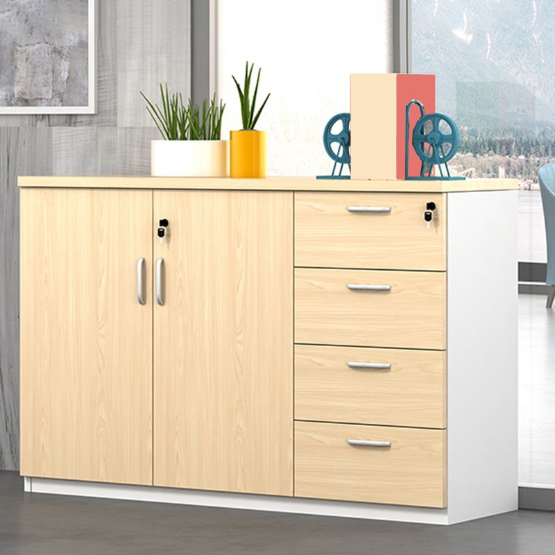 Modern Wood Cabinet Locking Drawers and Storage Lateral File Cabinet