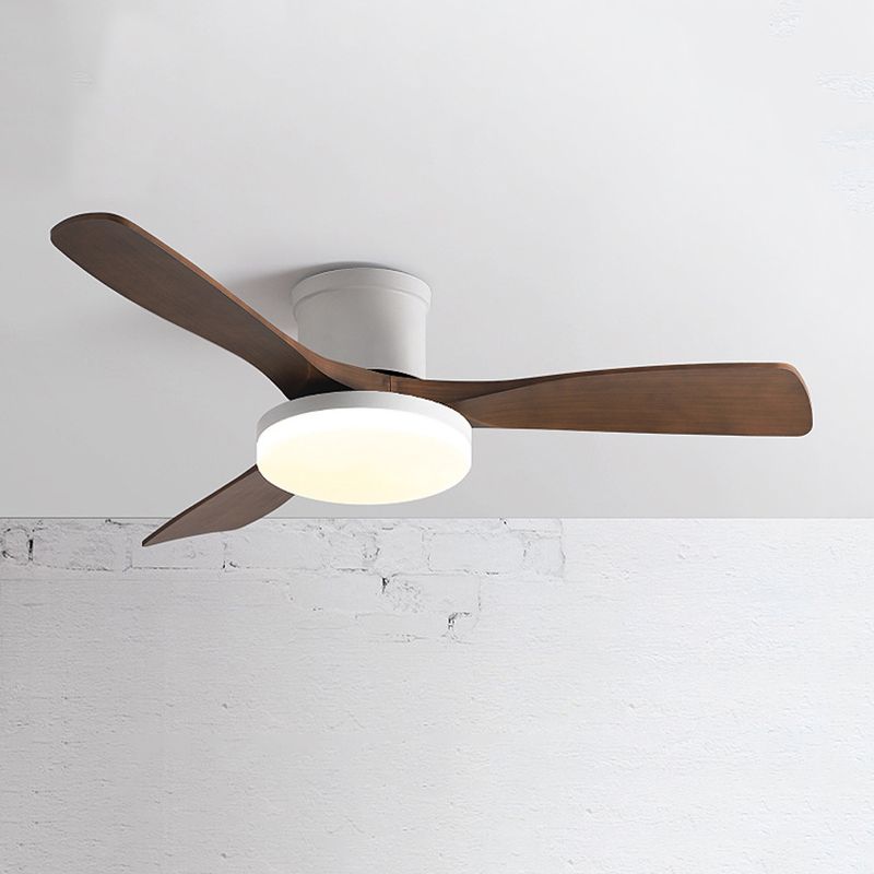 Minimalist Ceiling Fan Lamp Fixture Modern LED Ceiling Flush Mount for Kids' Room