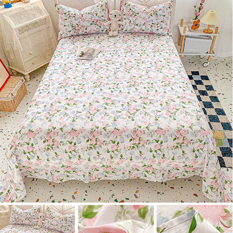 Fade Resistant Sheets Cotton Printed Breathable Soft Sheet Set