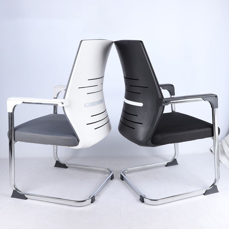 No Wheels Mid-back Office Chair Ergonomic Computer Task Mesh Desk Chair