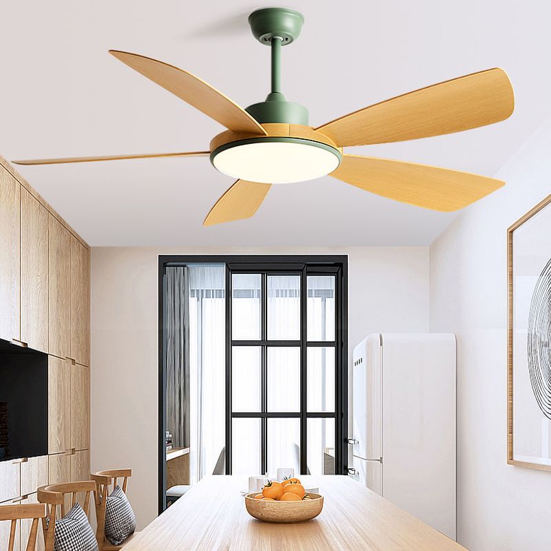 Simple Ceiling Fan Light Fixture Modern LED Ceiling Lamp for Bedroom