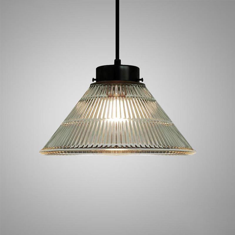 Glass Geometric Drop Pendant Industrial 1 Light Dining Room Suspension Lighting Fixture in Brass