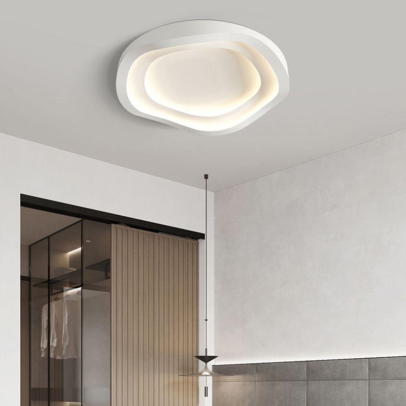 Nordic Ceiling Light Fixture White LED Flush Mount for Bedroom