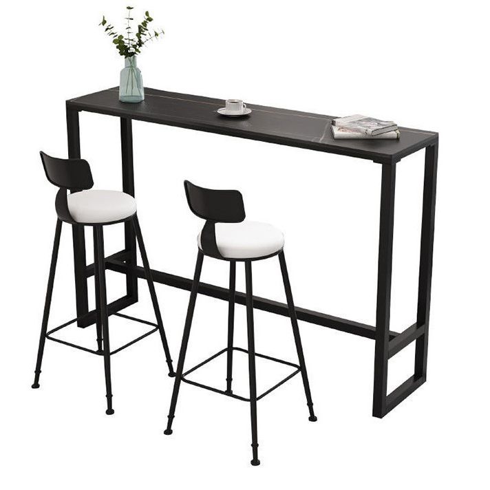 Modern Rectangle Top Counter Table 42-inch Height Table for Dining Room