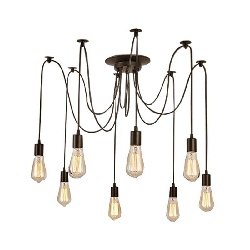 Bulb Edison Bulb Multi-Light Style Industrial Style Black Metallic Assoluta Luce