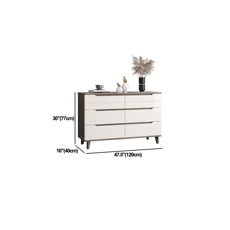 White Storage Chest Modern Style Bedroom Storage Chest Dresser with Drawers