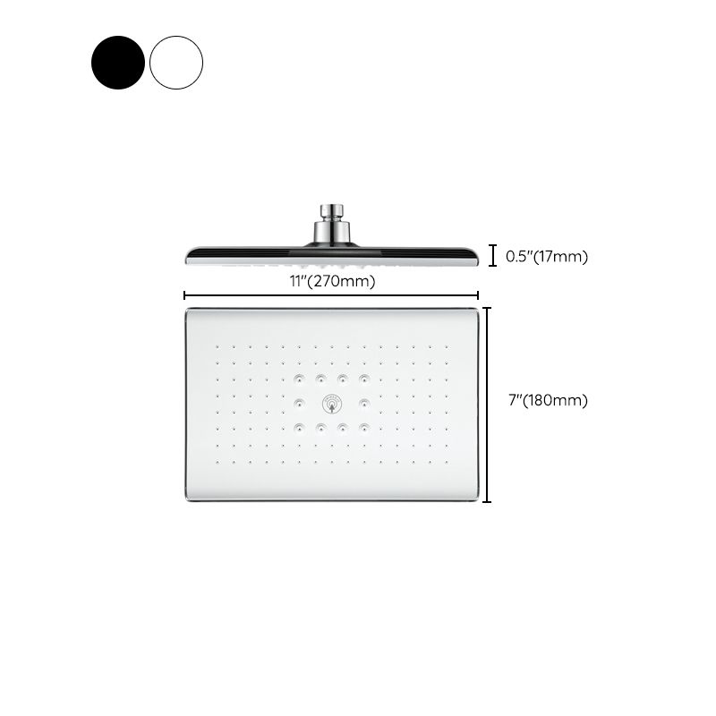 Rectangle Fixed Shower Head Traditional Ceiling Mounted Shower Head