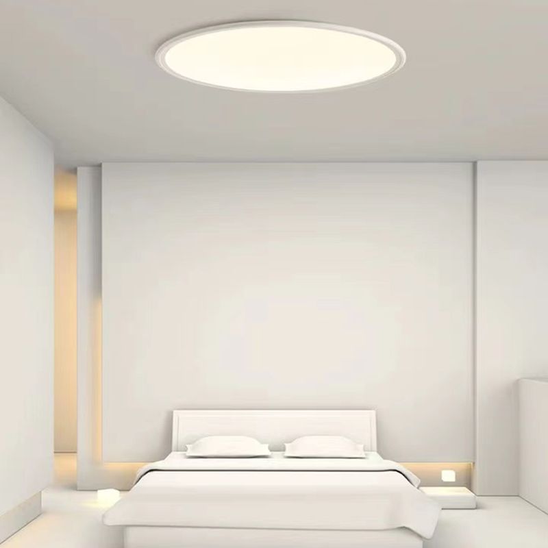 Metal Modern LED Flush Mount Geometric Shape Ceiling Light with Acrylic Shade