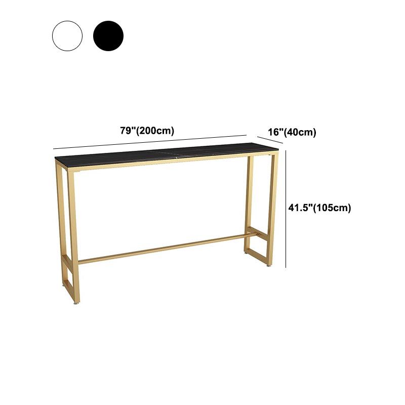 Nordic Bar Table 42-inch Height Artificial Marble Top Bar Table