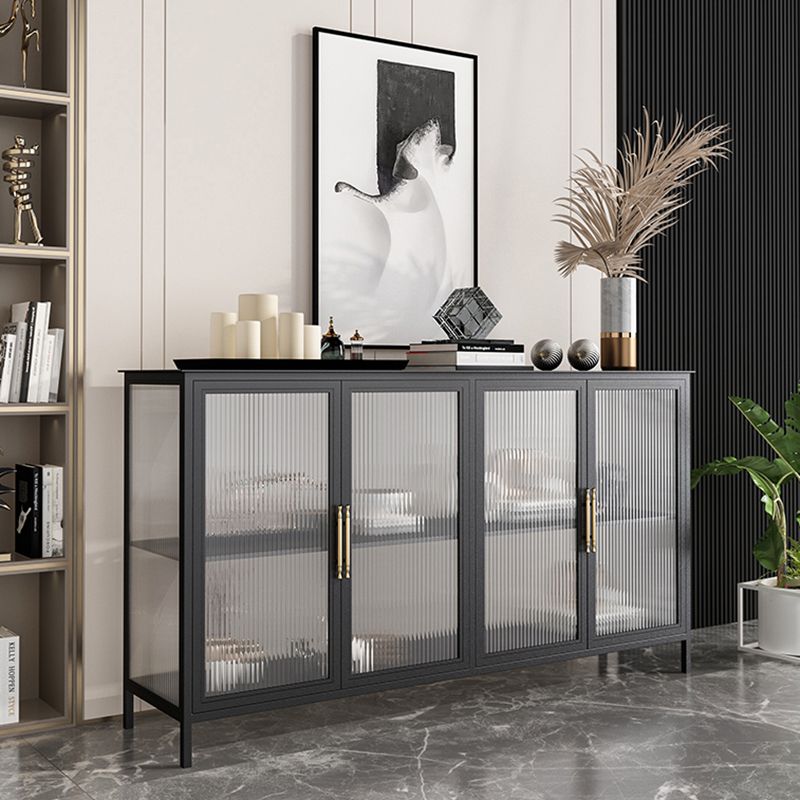 Glass Door Display Cabinet Industrial Storage Cabinet for Living Room