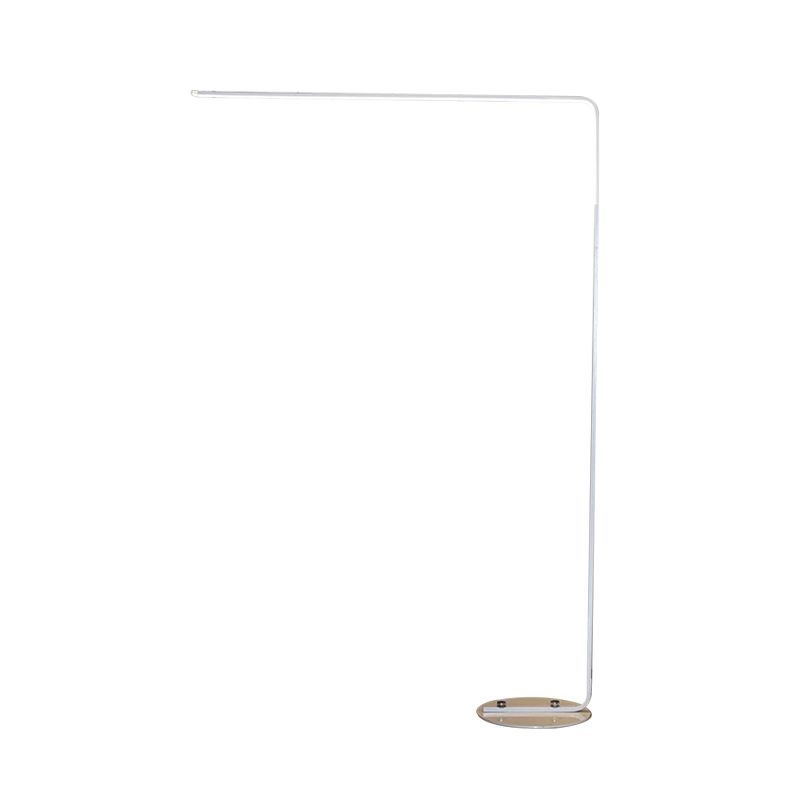 Zwart/wit rechthoek opstaan ​​licht eigentijdse led led acryl leesvloer lamp voor woonkamer