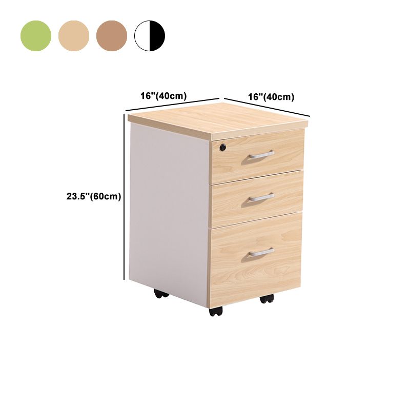 Modern Style Vertical Filing Cabinet Wood Filing Cabinet with Locking Storage