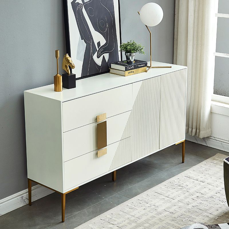 Glam Style Sideboard Engineered Wood Dining Sideboard for Living Room