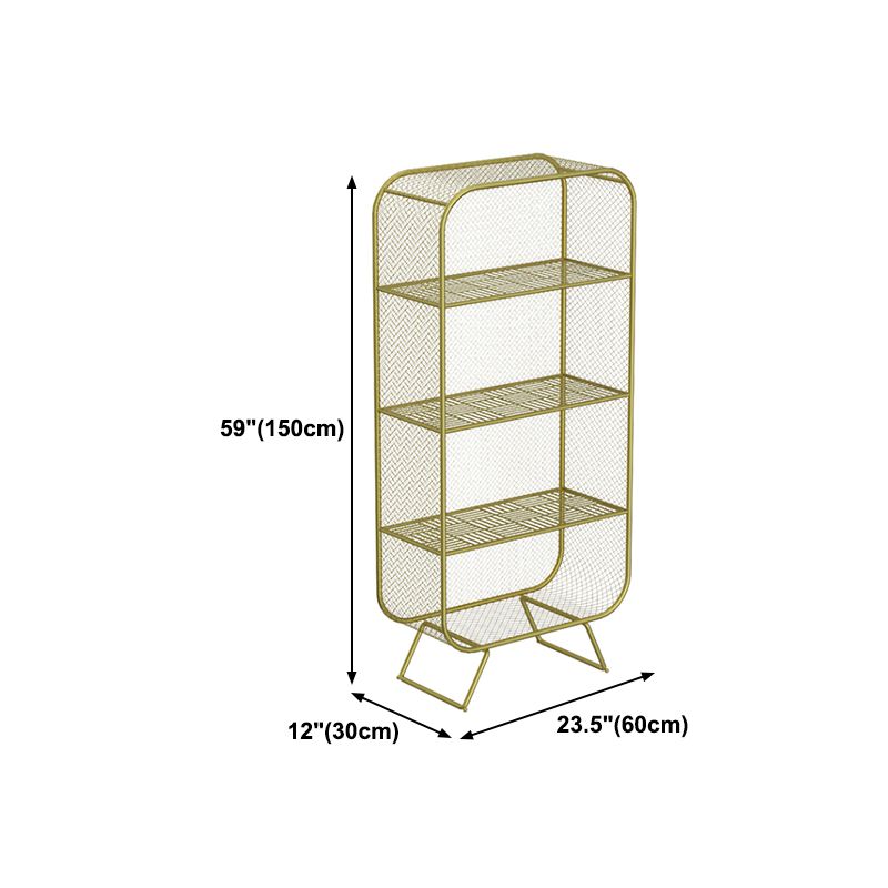 Glam Style Bookshelf Closed Back Bookcase forStudy Room Home Office