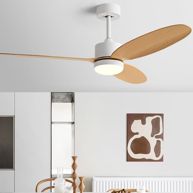 Modernist LED Ceiling Fan 3-Blade Fan Lighting for Living Room