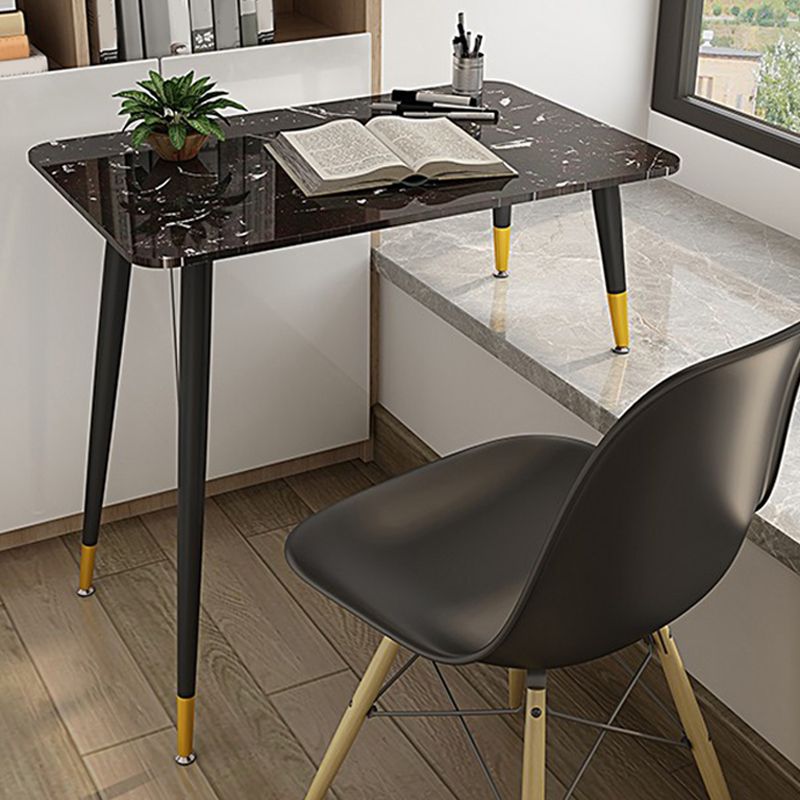 Modern Slate Top Office Desk Rectangle Writing Desk with 4 Legs for Home