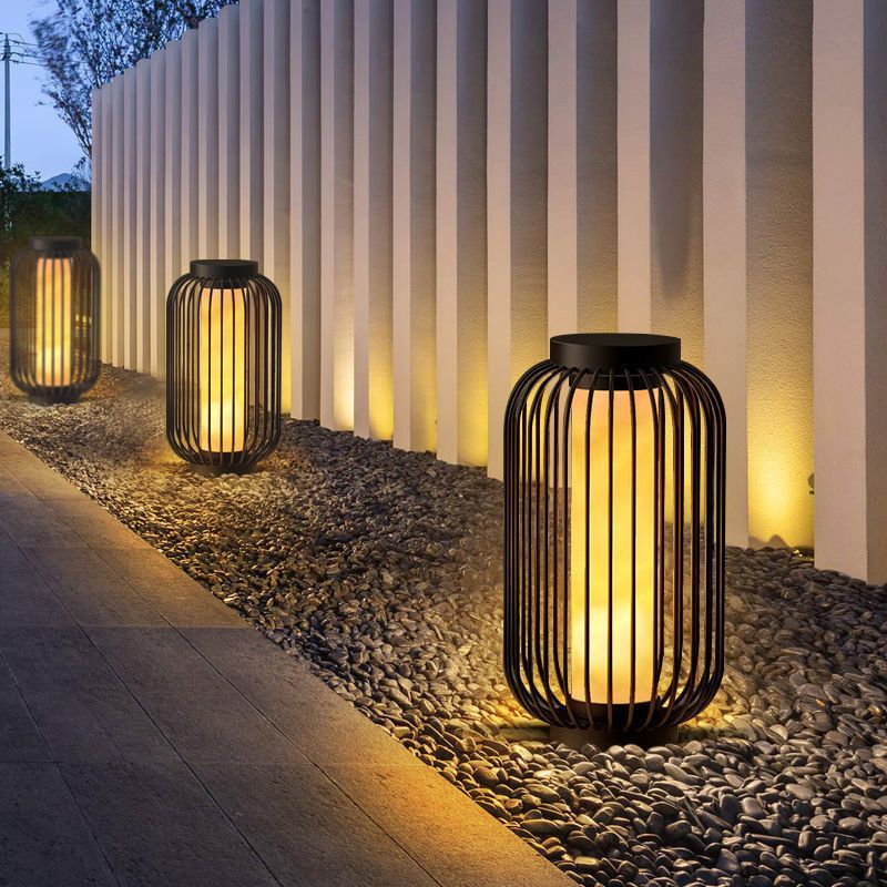 Modern LED Pillar Lighting Fixture Simplicity Solar Light for Garden