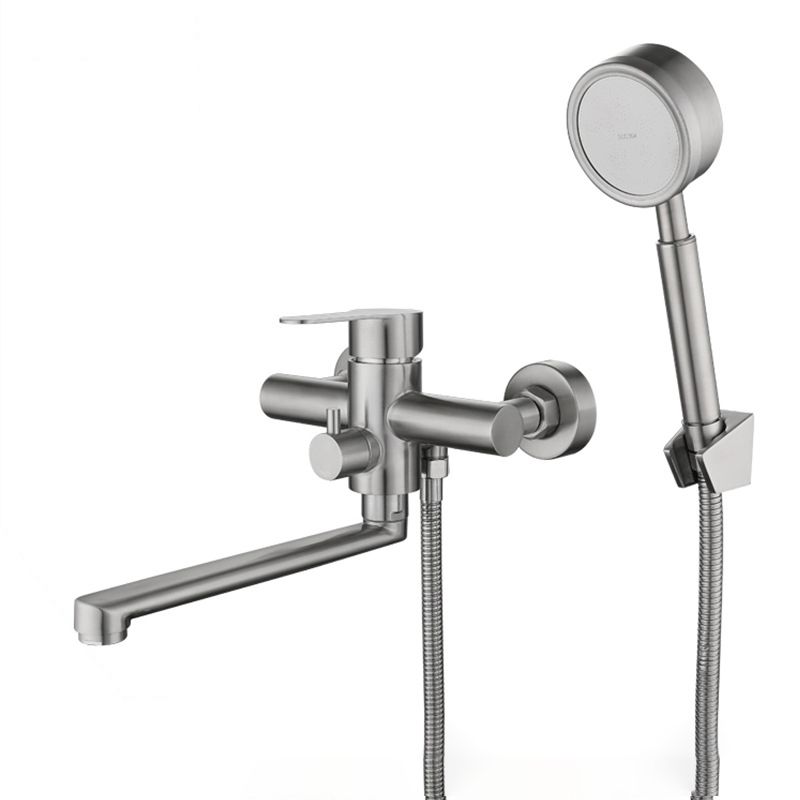 Contemporary Bridge-Style Kitchen Faucet Low Profile with Side Spray