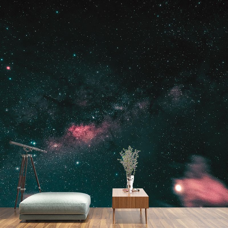 Universe Wall Mural Wallpaper Novelty Style Mildew Resistant for Living Room