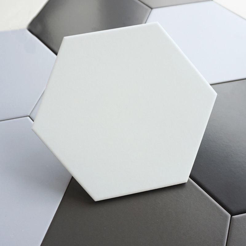 Contemporary Style Waterproof Floor Tile Straight Edge Hexagon Floor Tile