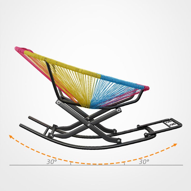 Iron Base Modern Rocking Chair Leisure Lounge Lazy Chair for Balcony