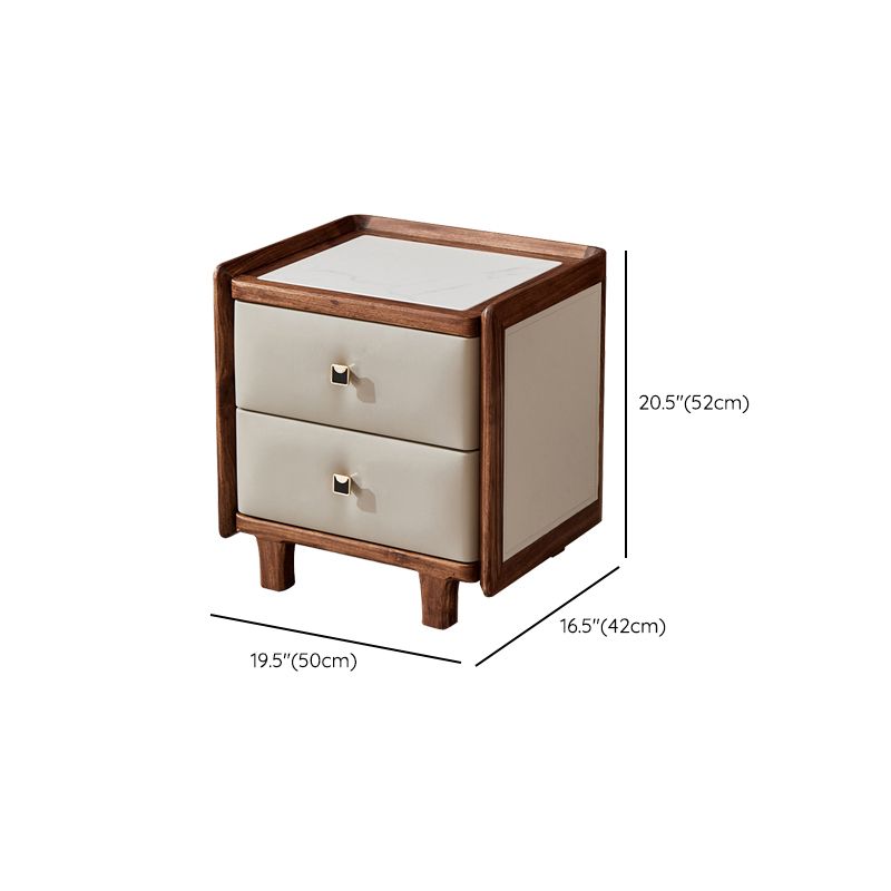 Traditional Accent Table Nightstand Antique Finish Bed Nightstand