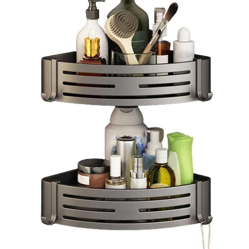 3 Piece Bathroom Accessory Set Contemporary Aluminum Bath Shelf