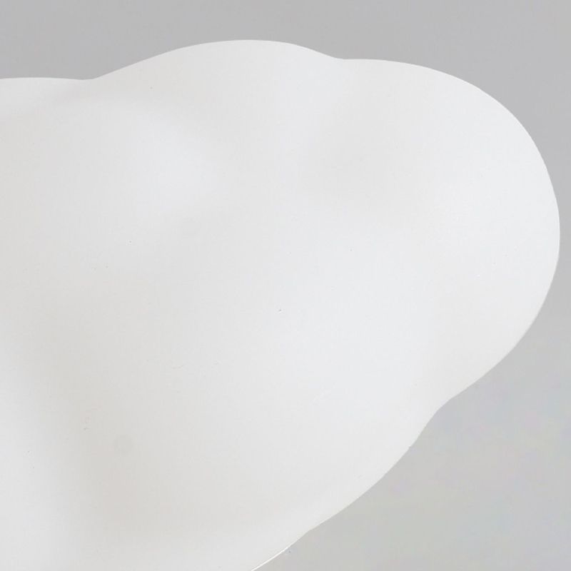 Modern Metal Flush Mount Cloud Shape LED Ceiling Light with Plastic Shade for Bedroom