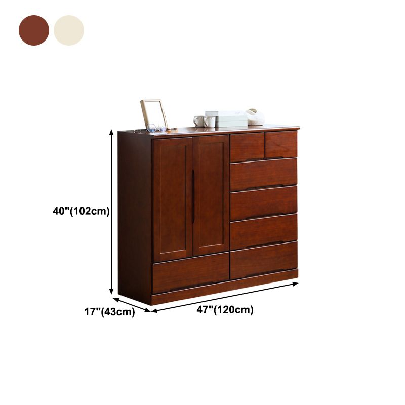 Modern Wood Sideboard Buffet Table with Drawer for Dining Room