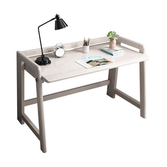 30.42-inch H Modern Office Desk Solid Wood Folding Writing Desk