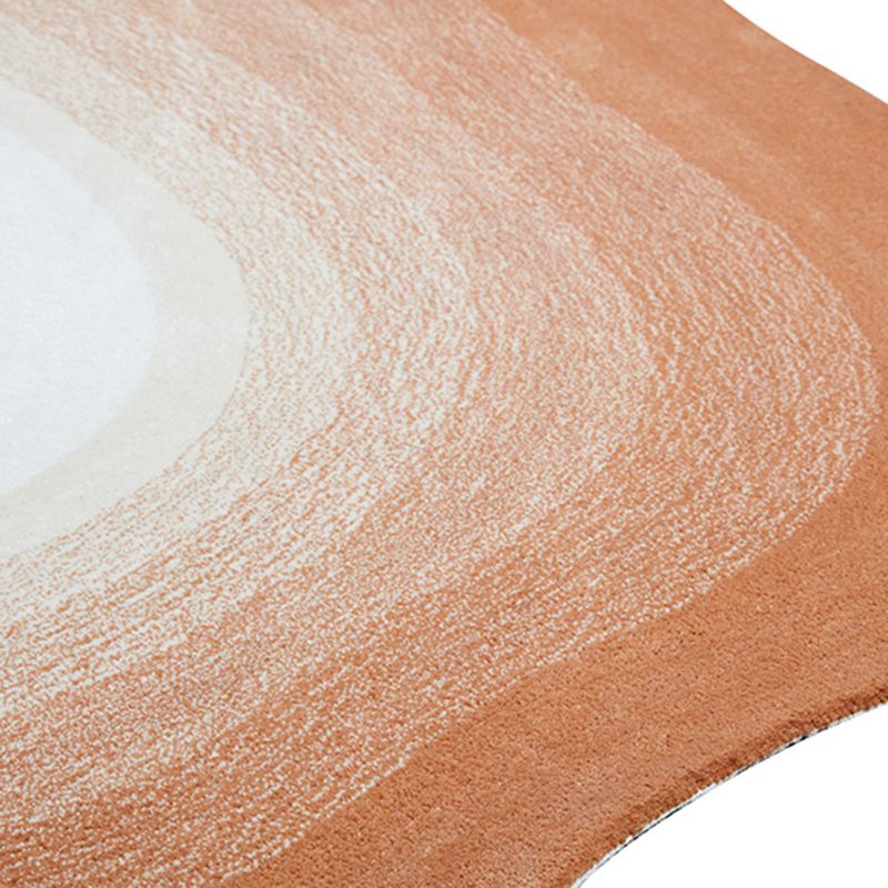 Alfombra creativa de forma novedosa alfombra de estampado ombre elegante alfombra resistente a manchas de poliéster para decoración del hogar