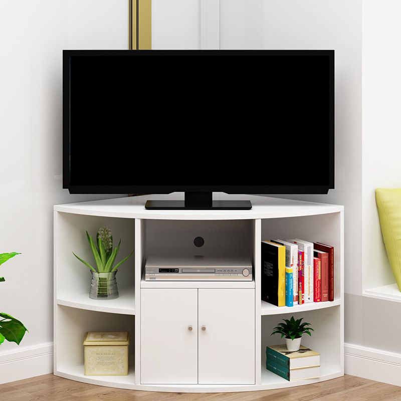 Modern Corner TV Stand Engineered Wood TV Cabinet With Multi Storage