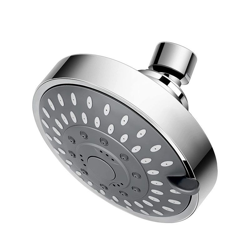 Modern Shower Head Self-Cleaning Standard Round Shower Heads in Silver