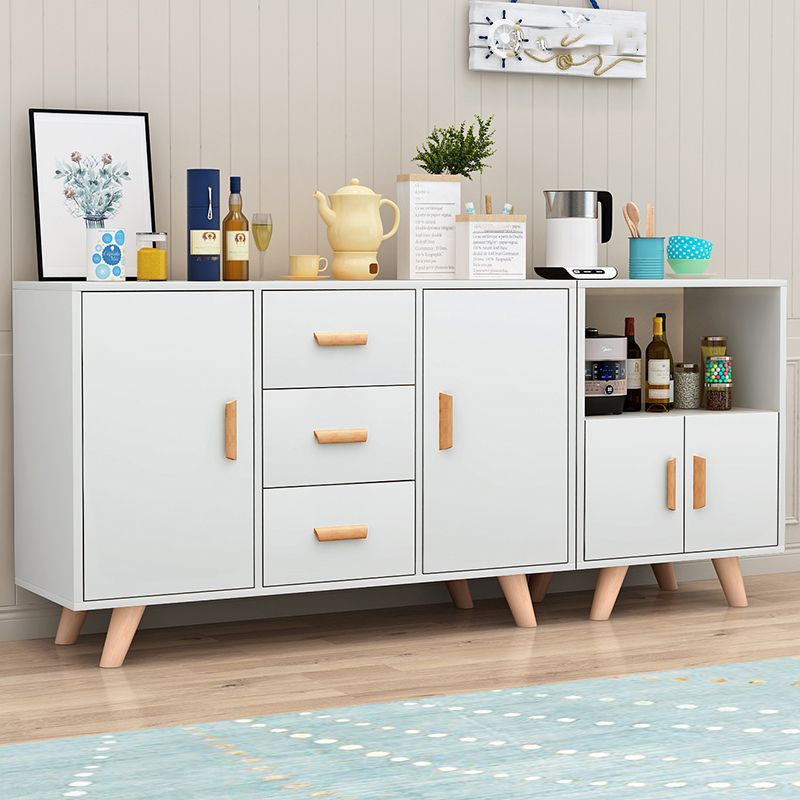 Modern Style Sideboard with Wooden Drawers and Storage Side Board for Dining Room