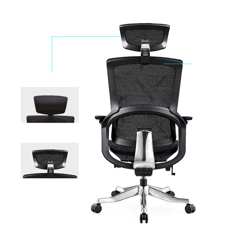 Modern Arms Included Executive Chair Height-adjustable Managers Chair for Office