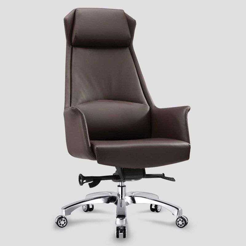 Adjustable Seat Height Office Chair Modern Swivel with Wheels Executive Chair