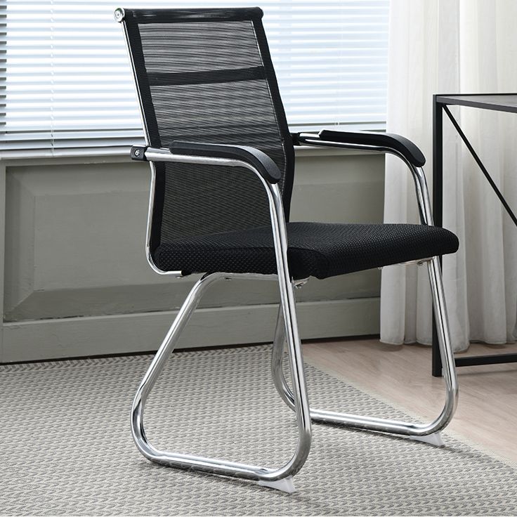 Silver Metal Mesh Modern Conference Chair Mid-Back and High Back Conference Chair