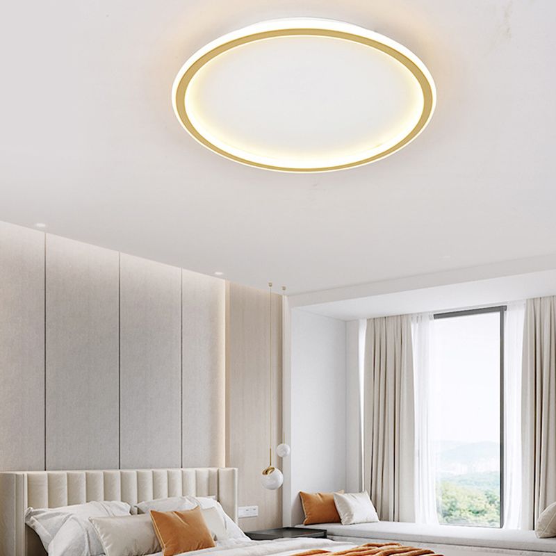 Metal Circular Flush Mount Fixture Modern Flush Light Fixtures