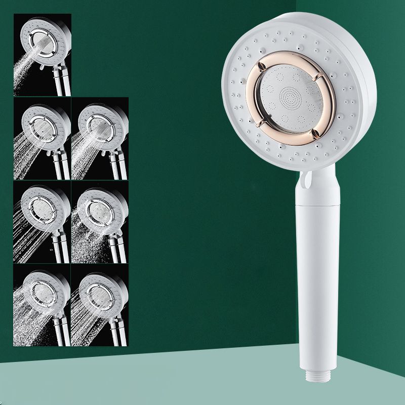 Modern Handheld Shower Head Adjustable Spray Pattern Shower Head in Stainless Steel