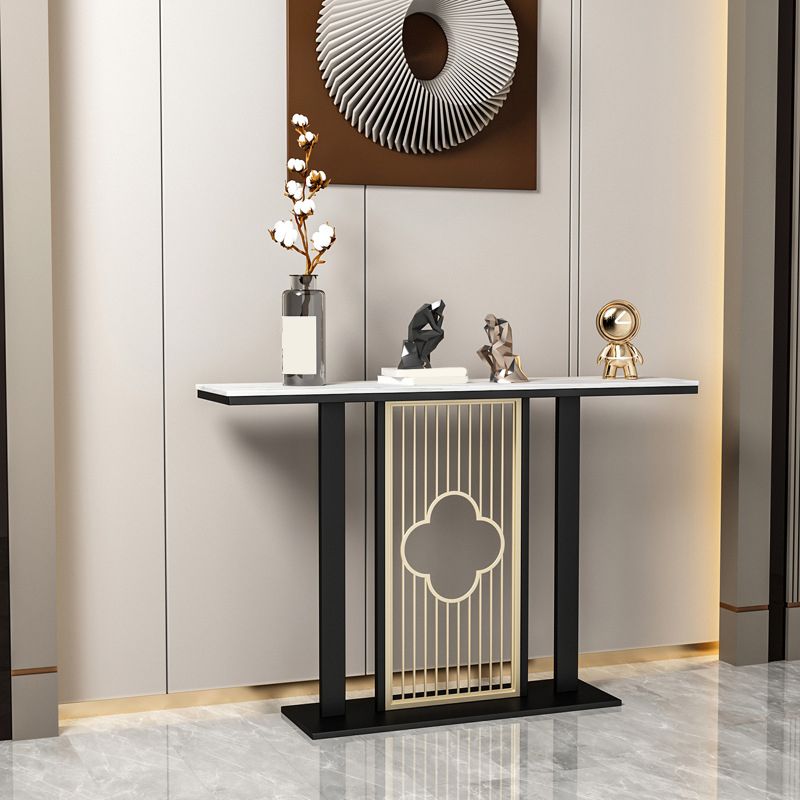 Contemporary Console Table with Stain Resistant Pedestal Top