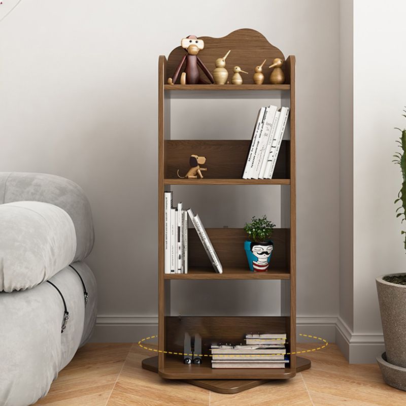 Scandinavian Open Back Bookshelf Freestanding Solid Wood Book Shelf