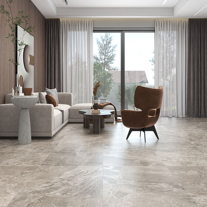 Marble Singular Tile Mirrored Rectangular Floor and Wall Tile