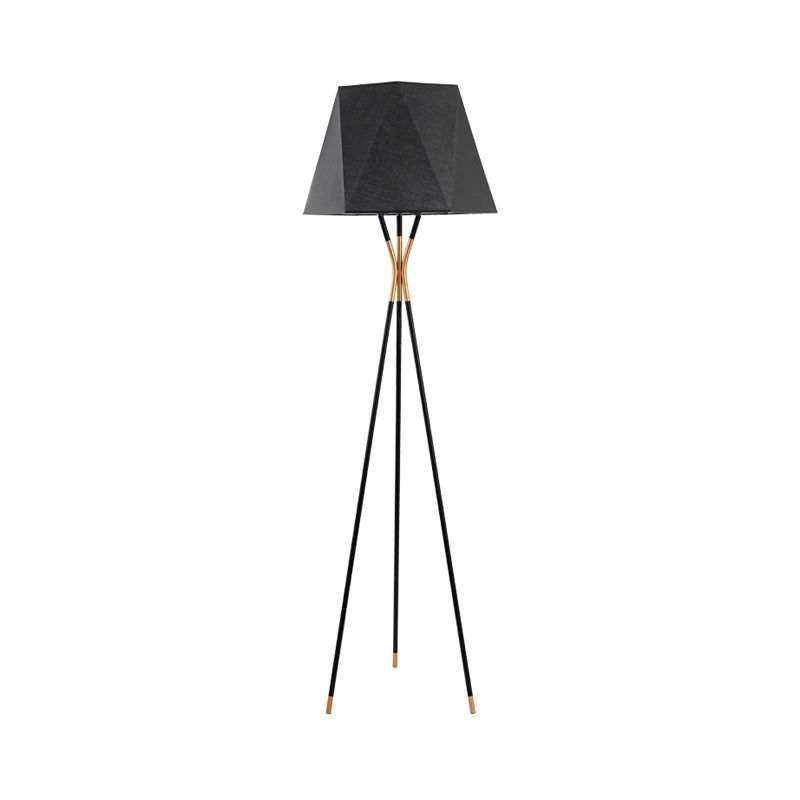 Linear/Kapsel/Bogenbodenleuchte Designer Metall Einerbulst Wohnzimmer Stehlampe in Schwarz