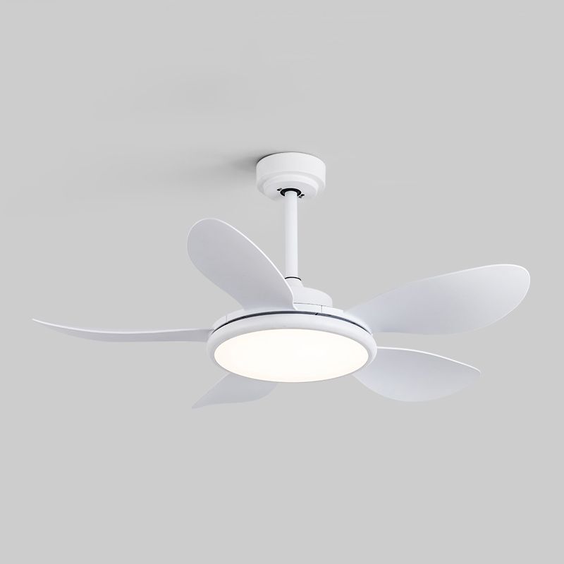 Nordic Style LED Ceiling Fan Lamp 5-Blade Fan Lighting for Living Room